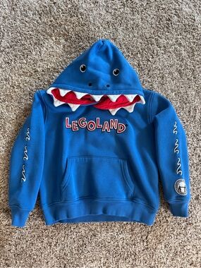Lego Blue Shark-Look Hooded Sweatshirt
